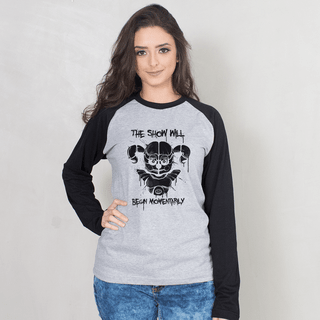 MANGA LONGA RAGLAN CINZA - BABY