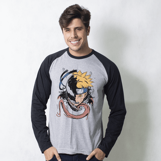 MANGA LONGA RAGLAN CINZA - VENOM NINJA