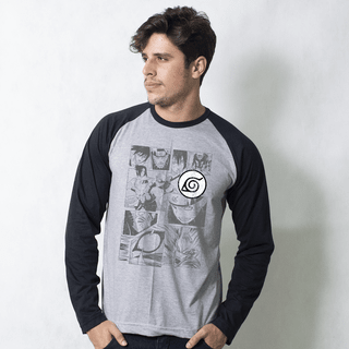 MANGA LONGA RAGLAN CINZA - MANGÁ