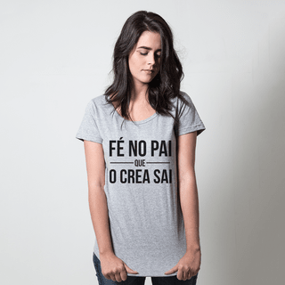 CAMISETA CINZA - FÉ NO PAI