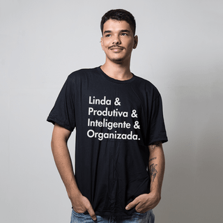 CAMISETA PRETA - ORGANIZA DAFNE