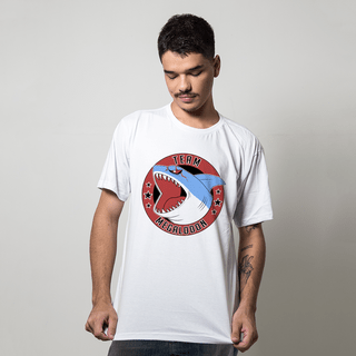 CAMISETA BRANCA - TEAM MEGALODON