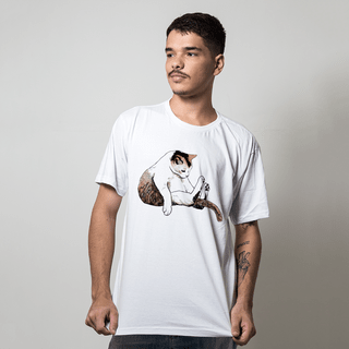 CAMISETA BRANCA - GATO SASÁ