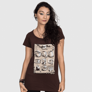 CAMISETA MARROM - COFFEE CLUB