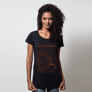 CAMISETA PRETA - BB8 COFFEE