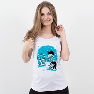 CAMISETA BRANCA - BRINCANDO NA NEVE