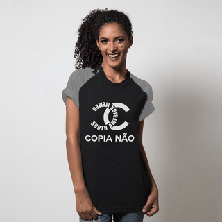 CAMISETA RAGLAN PRETA - CÓPIA GUCCI