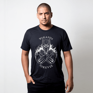 CAMISETA PRETA - WAKANDA FOREVER