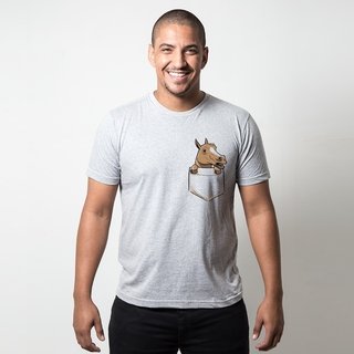 CAMISETA CINZA - JURANDIR NO BOLSO