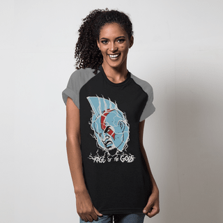 CAMISETA RAGLAN PRETA - KRATOS RAGE