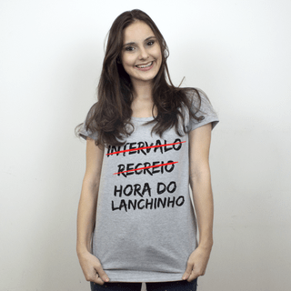 CAMISETA CINZA - LANCHINHO