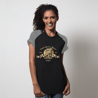 CAMISETA RAGLAN PRETA - MGM