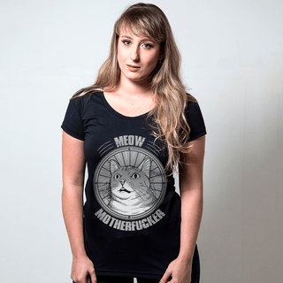 CAMISETA PRETA - MEOW