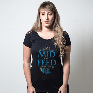 CAMISETA PRETA - MID OR FEED