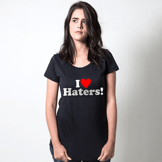 CAMISETA PRETA - HATERS