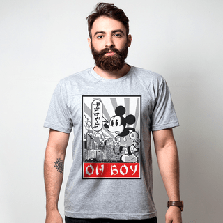 CAMISETA CINZA - OH BOY