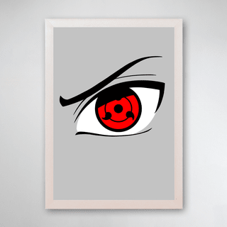 PÔSTER COM MOLDURA - NOVO SHARINGAN