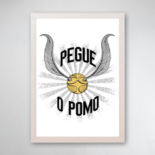 PÔSTER COM MOLDURA - PEGUE O POMO