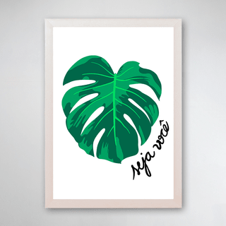 PÔSTER COM MOLDURA - MONSTERA