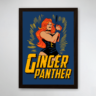 PÔSTER COM MOLDURA - GINGER PANTHER