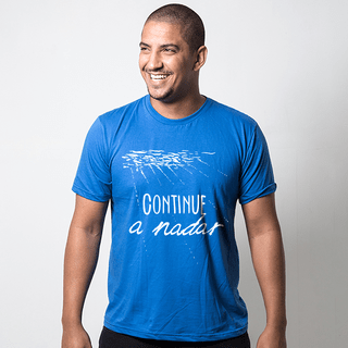 CAMISETA AZUL ROYAL - CONTINUE A NADAR