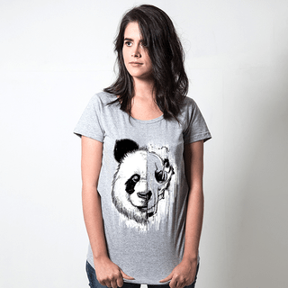 CAMISETA CINZA - PANDA