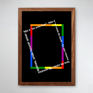 PÔSTER COM MOLDURA - FORA DA CAIXA
