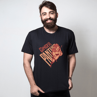 CAMISETA PRETA - PANTERA RUIVA