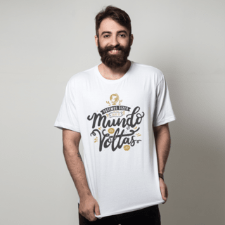 CAMISETA BRANCA - O MUNDO DA VOLTAS