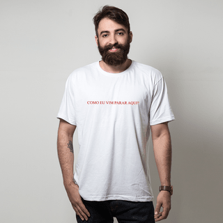 CAMISETA BRANCA - PARAR AQUI