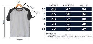 CAMISETA RAGLAN CINZA - NÃO TENHA MEDO