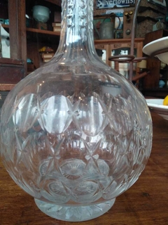 Antiguo Botellón de vino, agua, licor, de cristal - comprar online
