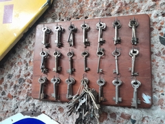 Organizador Porta llaves de Madera Antiguo