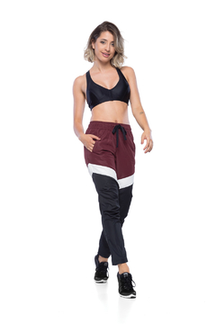 Calça Jogger Nylon Bordo - The Fit Brand