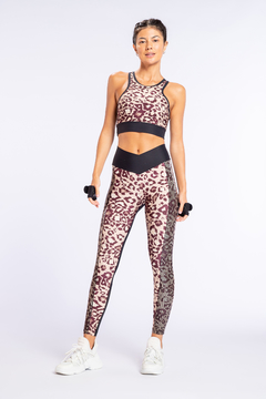 Top halter Leopard