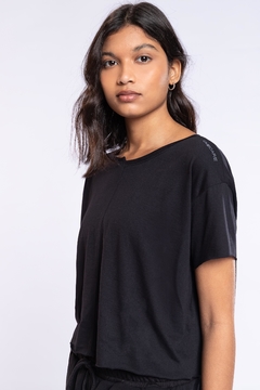 T-Shirt Cropped Antiviral - Noir Black - The Fit Brand