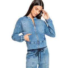 Jaqueta Live Stone Denim Feminina - Azul