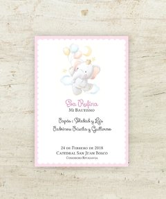 Estampita Elefante&Globos