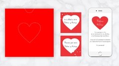Invitación Corazón&Corazón - comprar online