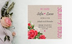 Linea Craft / Invitación Rosas Craft