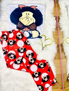 Pijama Largo Mafalda Rojo