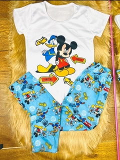 Pijama Largo Niños Mickey (Manga Corta)