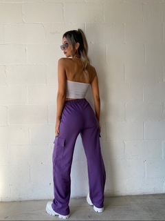 Pantalon Jogger Cargo Violeta en internet