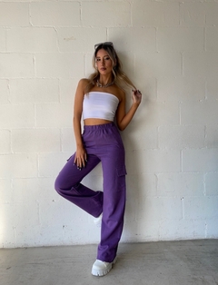 Imagen de Pantalon Jogger Cargo Violeta