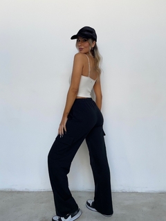 Pantalon Jogger Cargo Negro - Naptime Pijamas