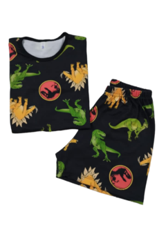Pijama Corto Full Niños Dinosaurio