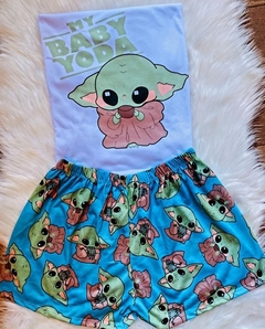 Pijama Corto Adulto Baby Yoda