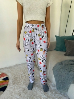 Pantalon Modal Snoopy Gris - comprar online