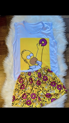 Pijama Adulto Musculosa Homero