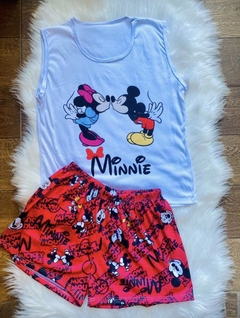 Pijama Adulto Musculosa Minnie & Mickey
